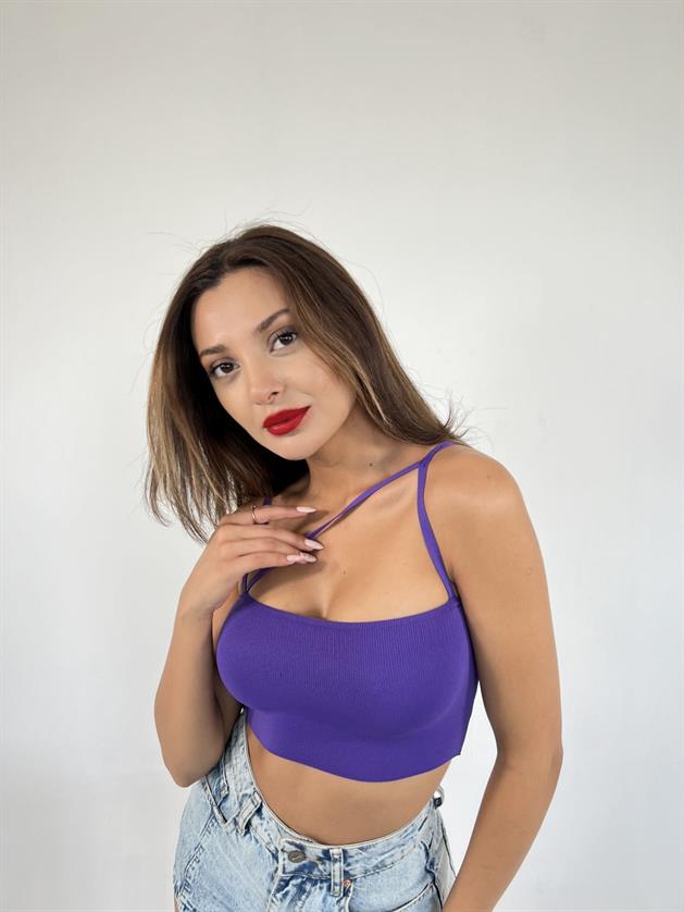 3808 TRİKO İNCE ÇAPRAZ ASKILI ATLET-MOR