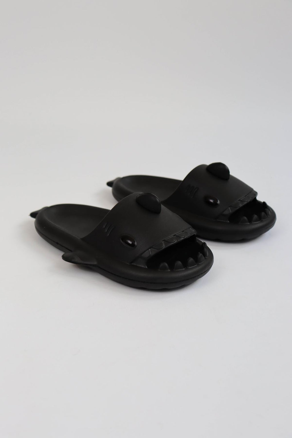 WG500 Köpekbalığı Siyah Unisex Tam Ortopedik Terlik Shark Slides
