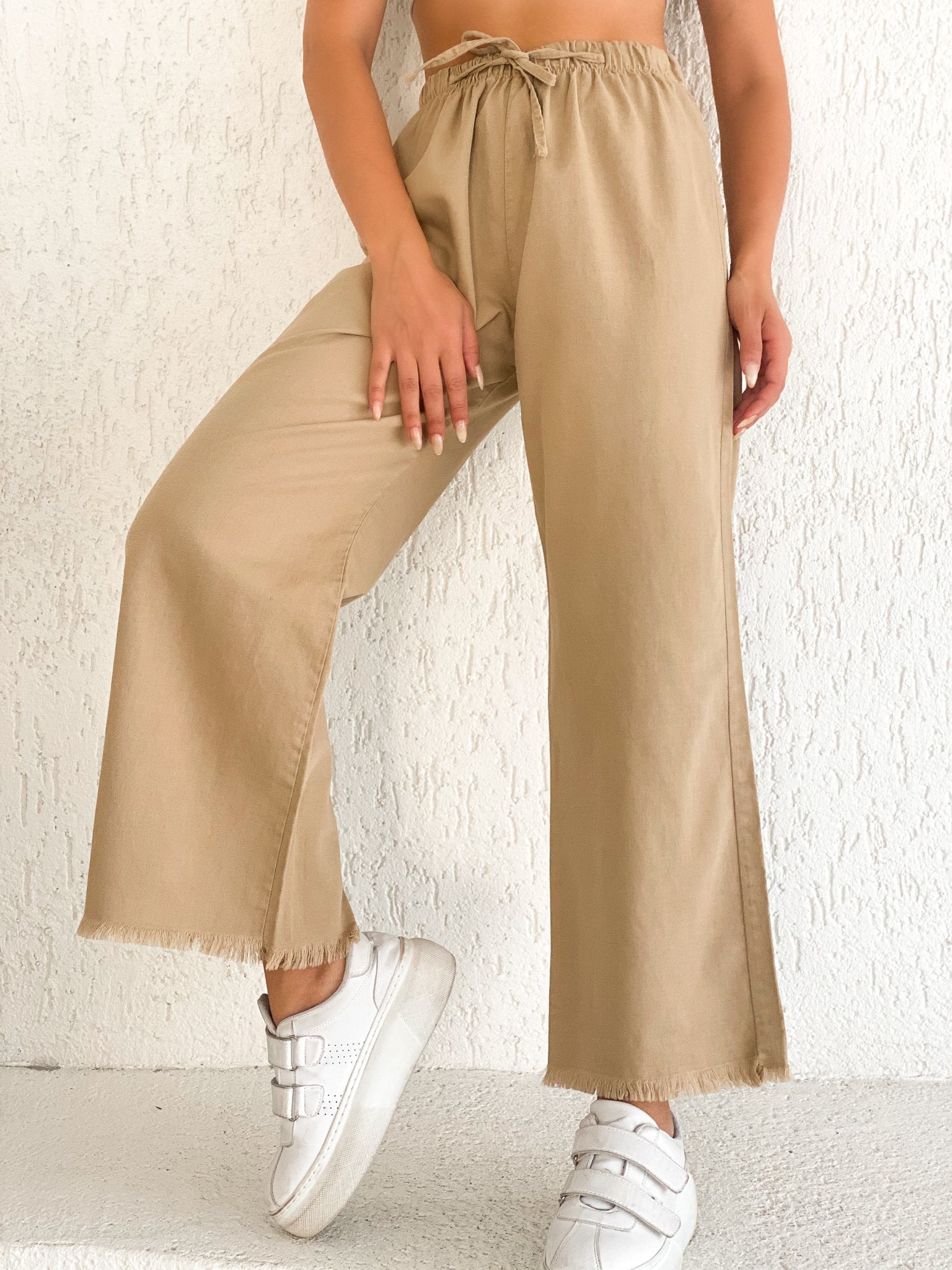 Paçası Püsküllü Palazzo Pantolon