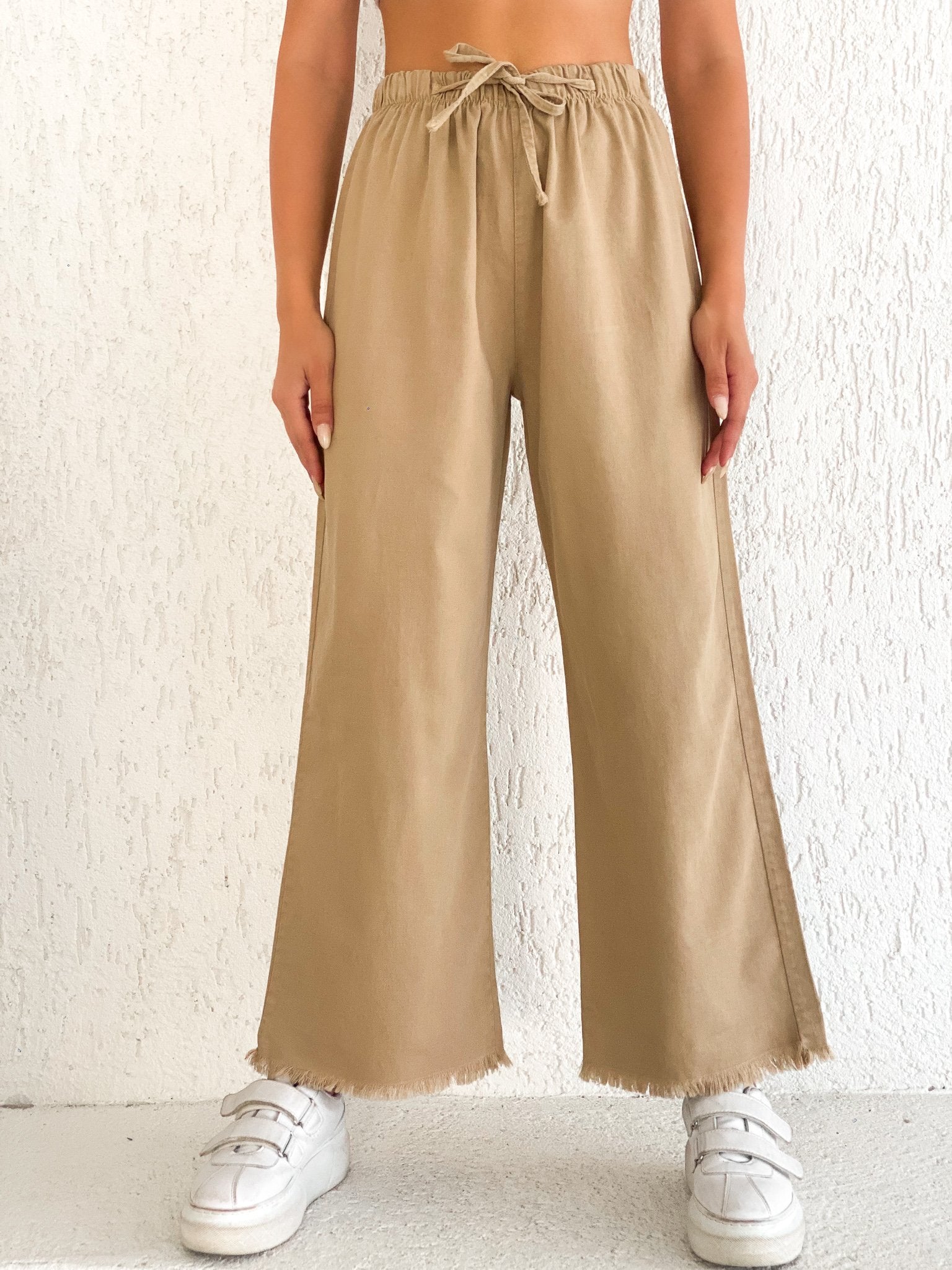 Paçası Püsküllü Palazzo Pantolon