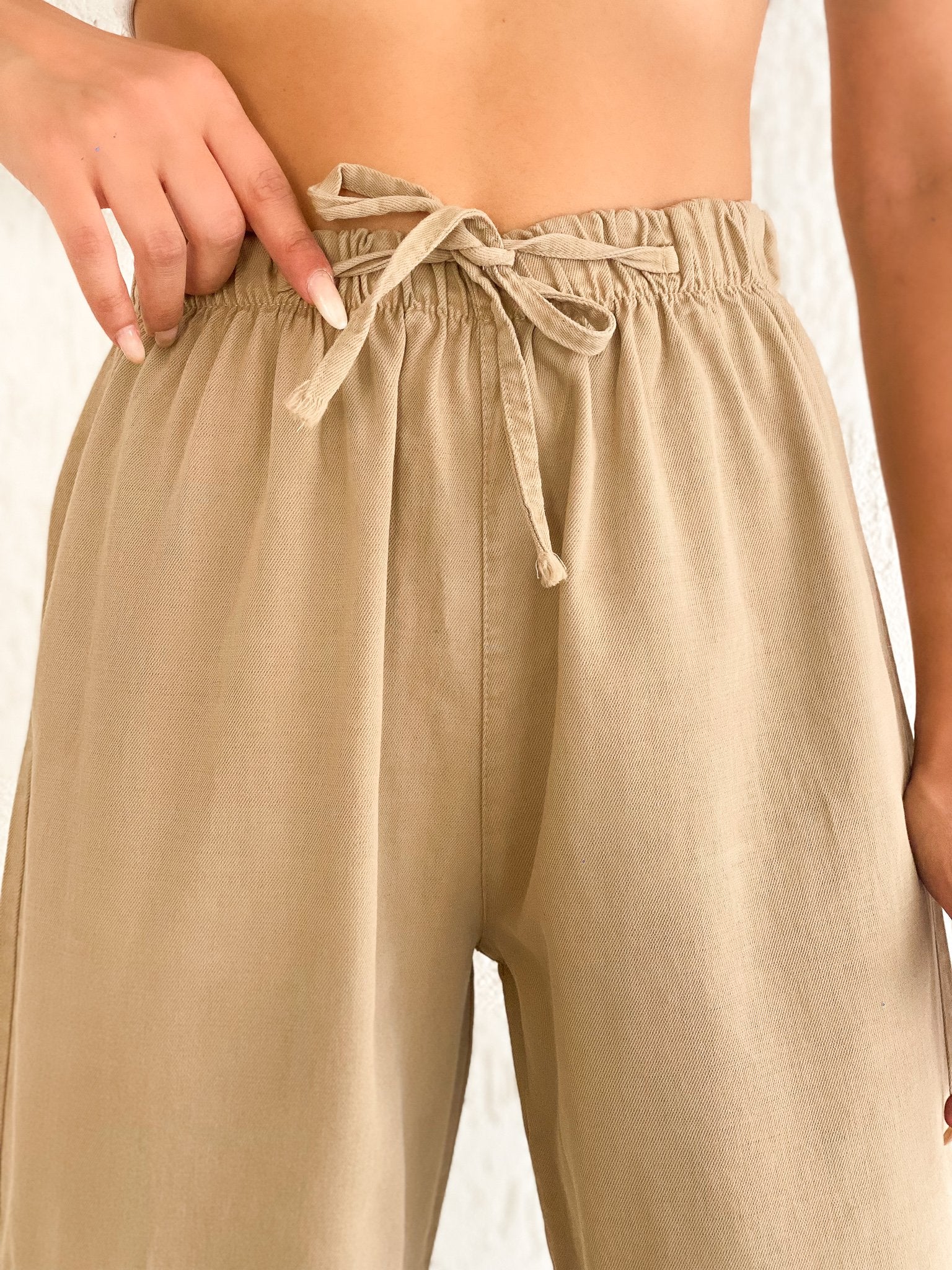 Paçası Püsküllü Palazzo Pantolon